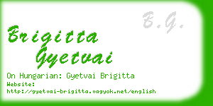 brigitta gyetvai business card